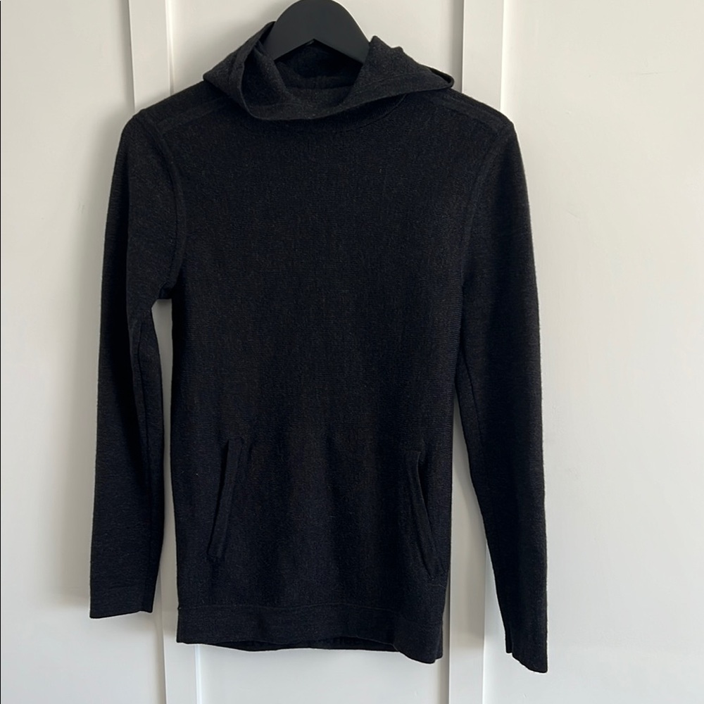 Charcoal LULU lemon merino sweater
